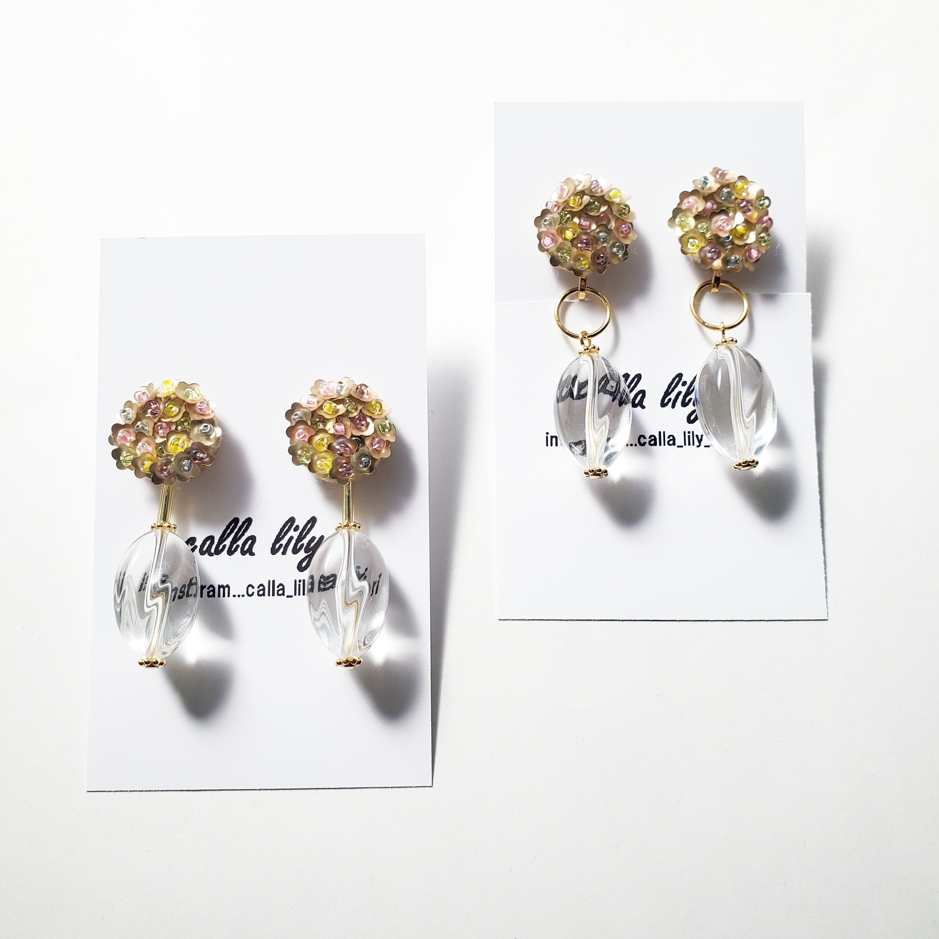 6.Bouquet of flower beads Earring