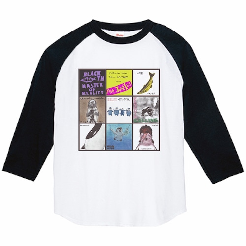 ペンギンロックの名盤　3/4スリーブ　ラグランTシャツ