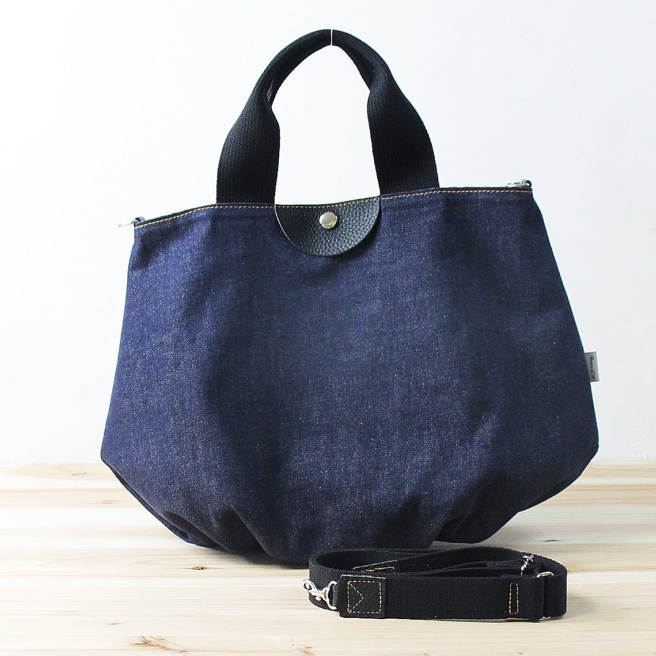 ☆岡山デニム☆特大ワッペン☆招きネコ☆リュック対応☆4wayボストンバッグ b00c2827b0bed20bb065de9994cc1a