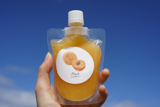 桃の飲む果肉ジュレ