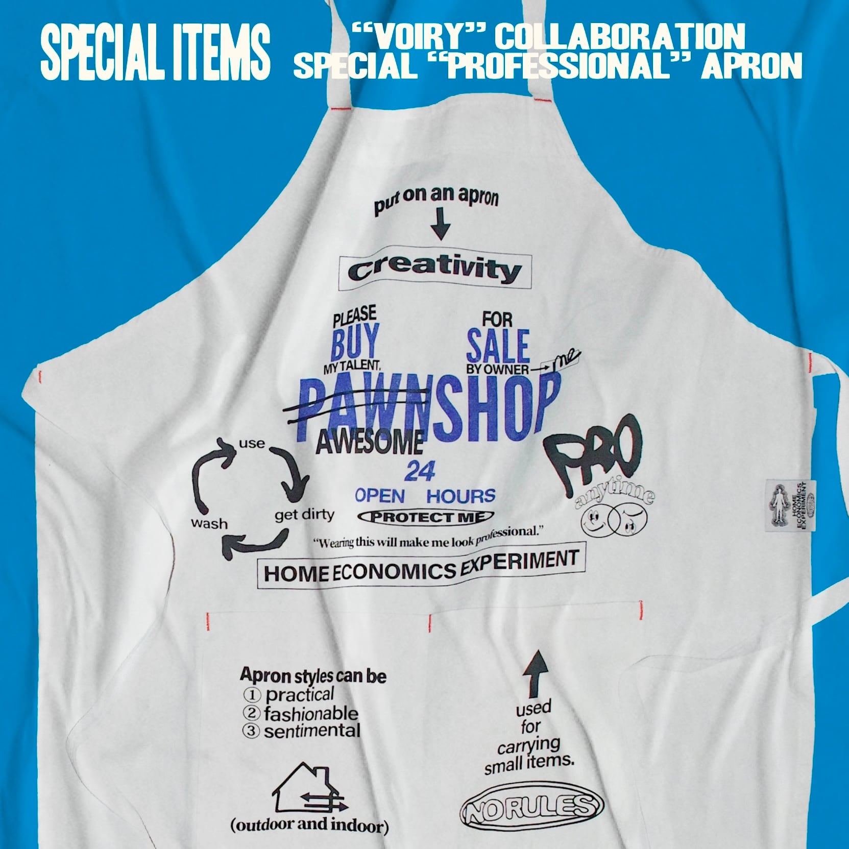 homeeconomicsexperiment エプロン VOIRY×HOME ECONOMICS EXPERIMENT professional apron | HOME