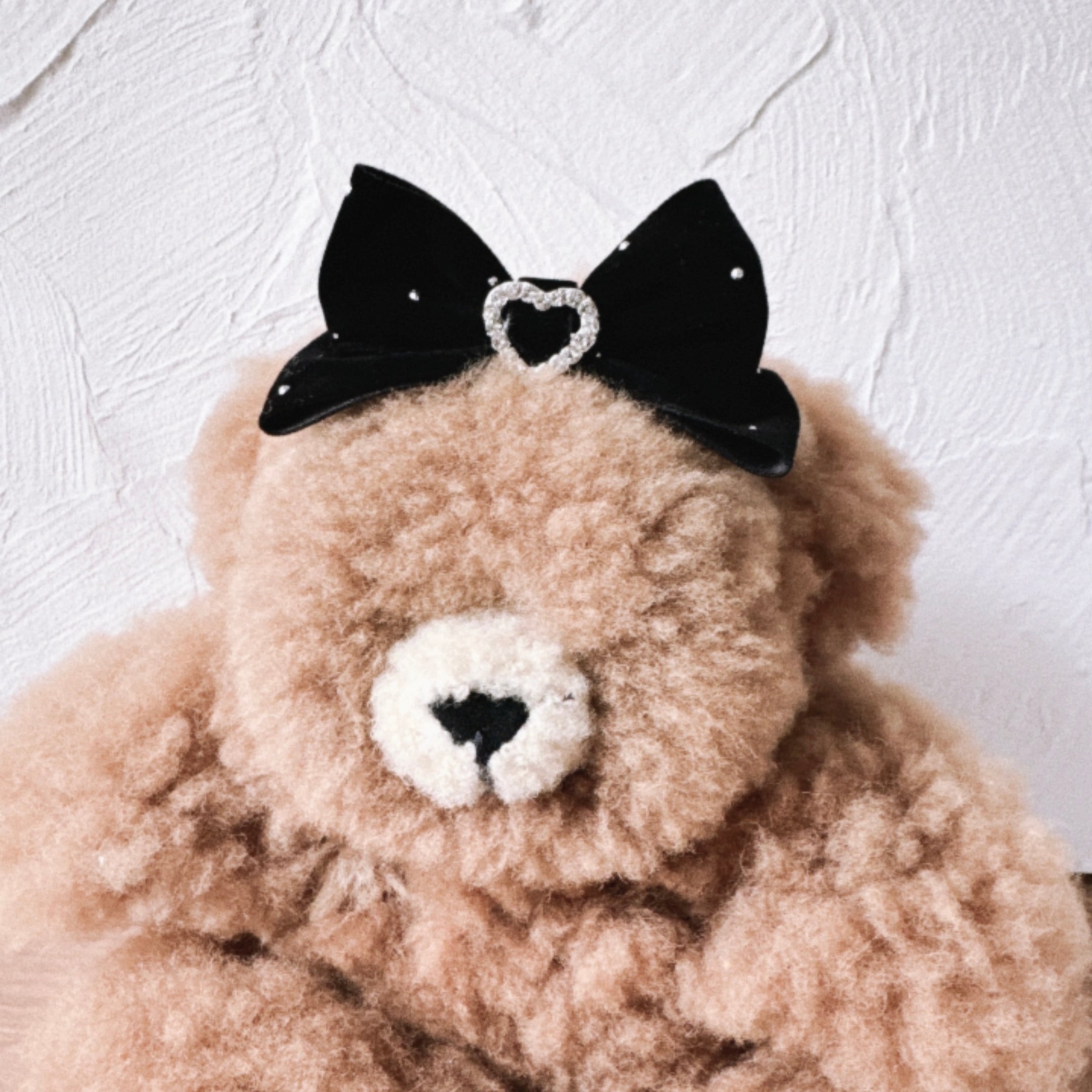 立ってるキラキラベルベット調おリボンカチューシャ