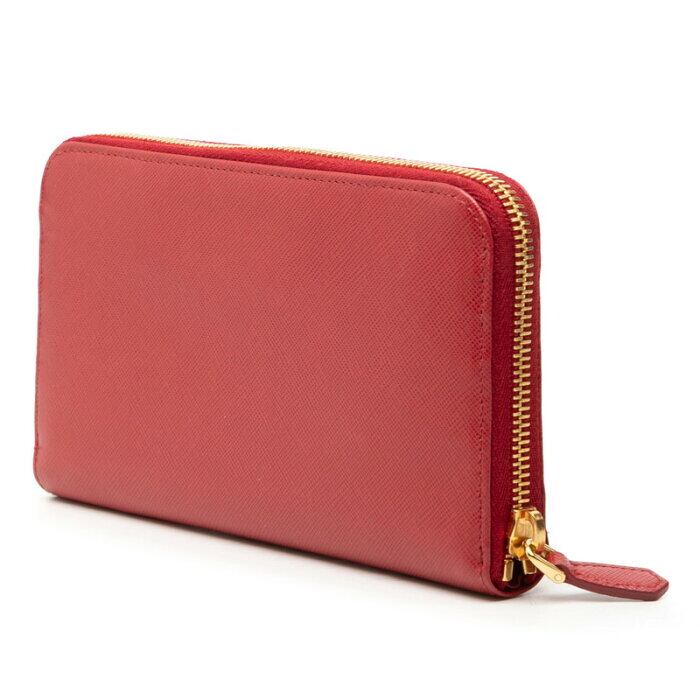 レディース 美品✨ PRADA ラウンドファスナー 長財布 三角ロゴ 