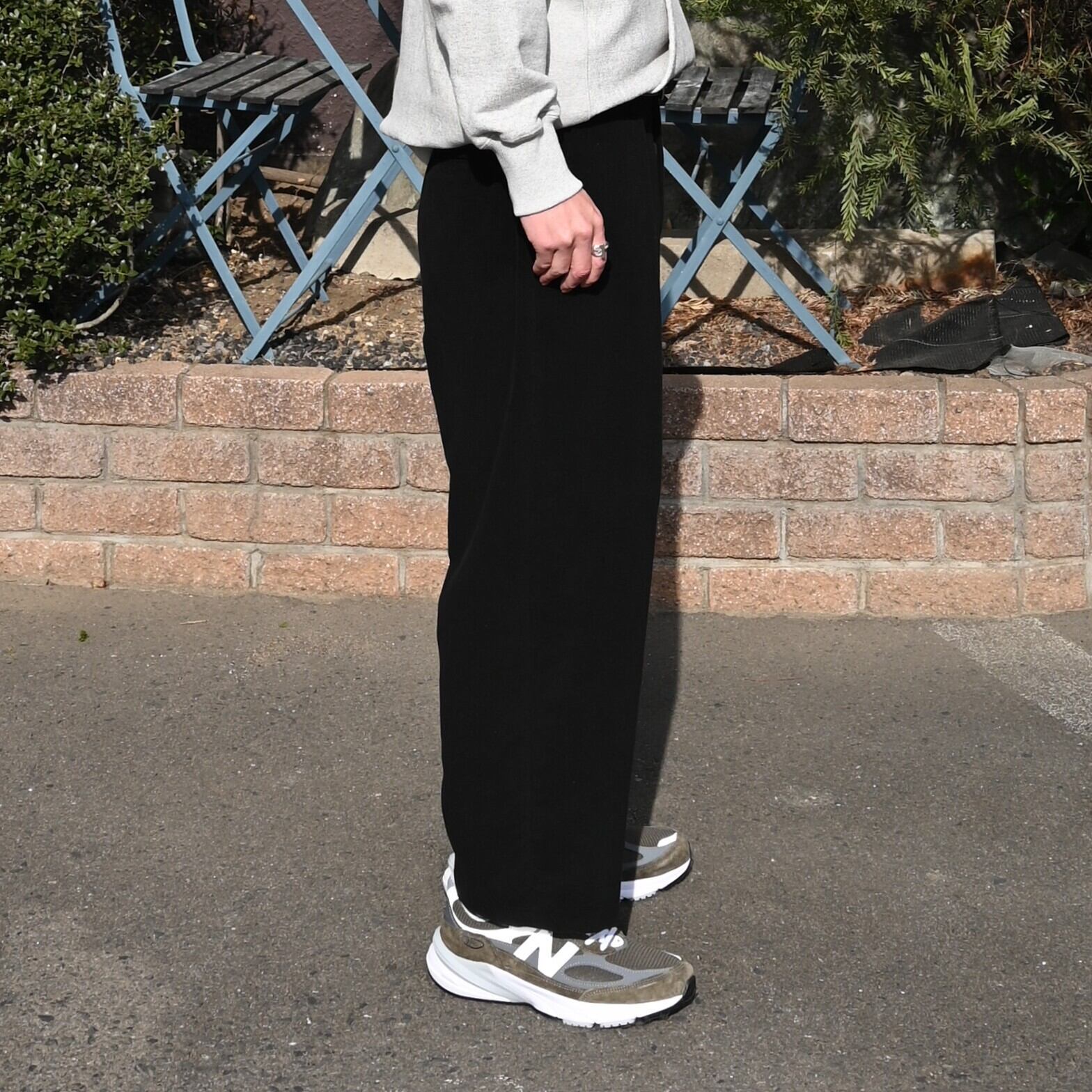 THE DAY / MOLESKIN PLEATED TROUSERS | GANKO