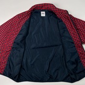 FILA GOLF フィラ ゴルフ ギンガムチェック 中綿 ジャケット ジャンパー ブルゾン サイズ LL /レッド×ネイビー