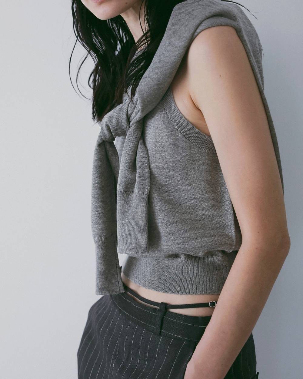anuke アンヌーク Highgauge Sheer Tanktop 62610509 | ANERCA & L.I.V