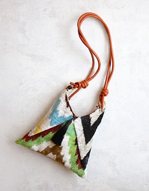 ＊Silk Ikat velvet ふわふかMini AZUMABAG ＊MARBLE