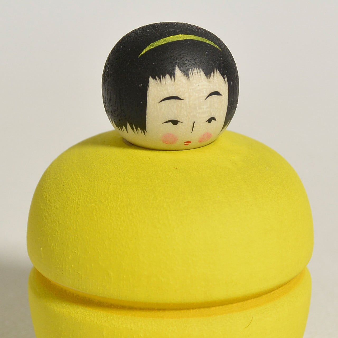 マカロンちゃんこけし 約1.5寸 約4.5cm 鈴木明 工人（作並系）#2395