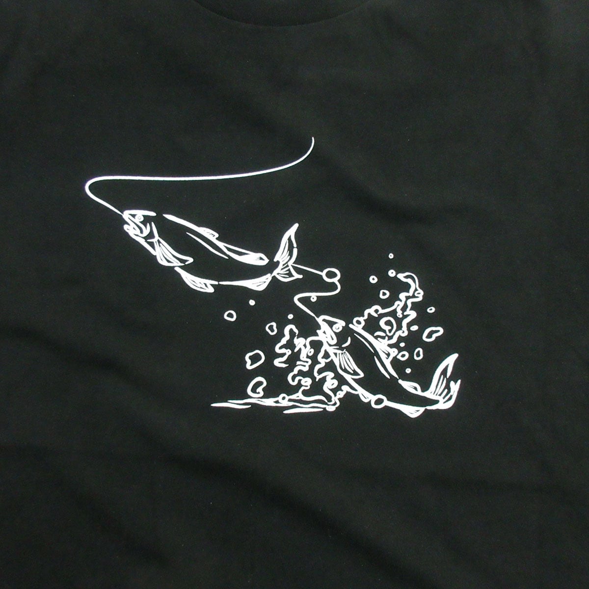 選べるデザイン 鮎 友釣り 線画 アユ Tシャツ rf23 半袖・長袖 渓流釣り フィッシング 釣り好き 釣り人 誕生日 父の日 敬老の日 ギフト プレゼント