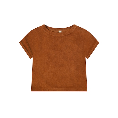 organic zoo / Terracotta Terry Boxy T-Shirt / 6-12m・1-2y・2-3y・3-4y