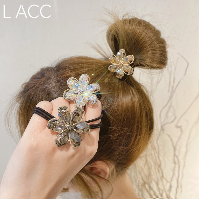 Flowerデザイン ラインストーンレディースアクセサリー フラワーデザイン LACC96038637554