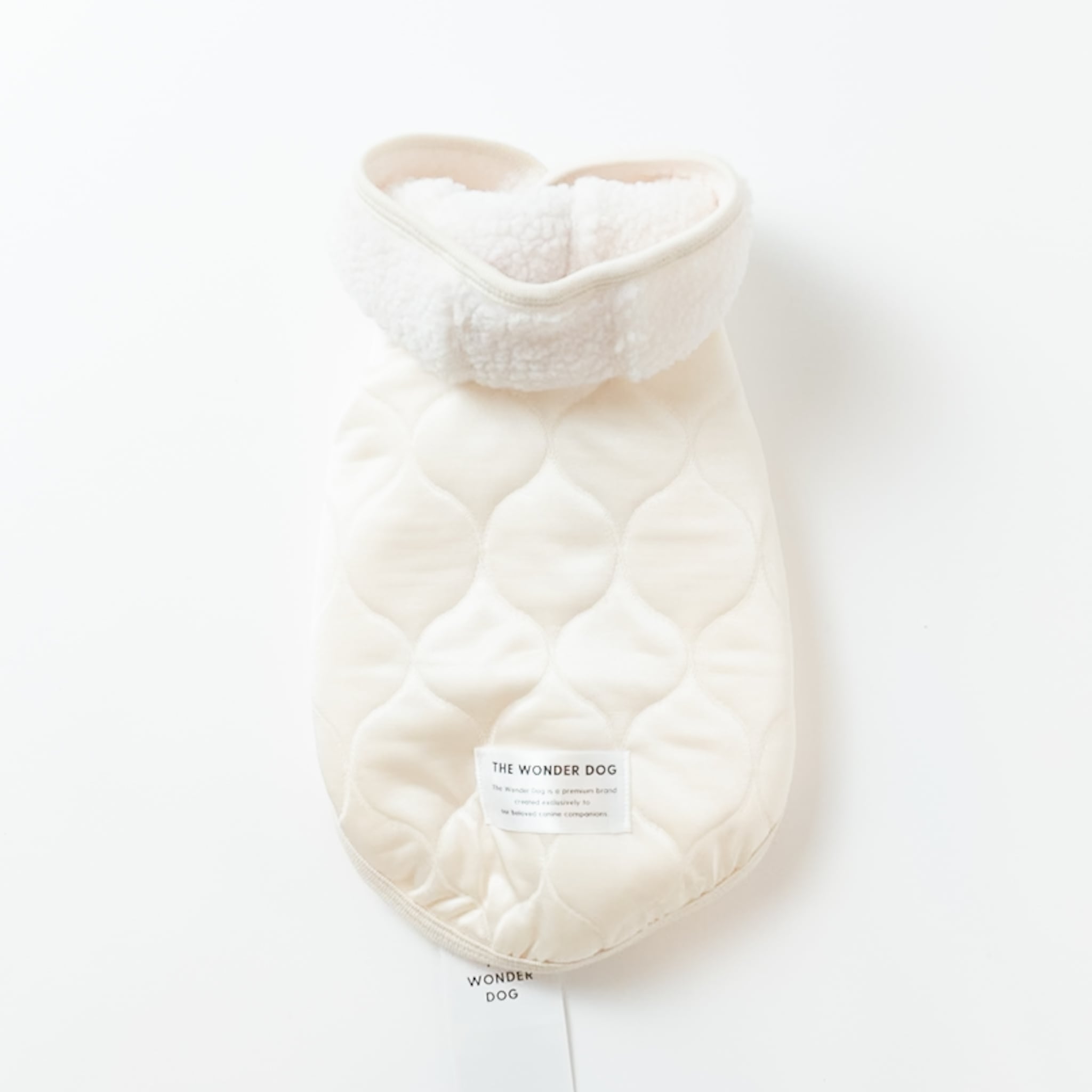 QUILTED VEST キルティングベスト (アイボリー) | ミニピンのお洋服