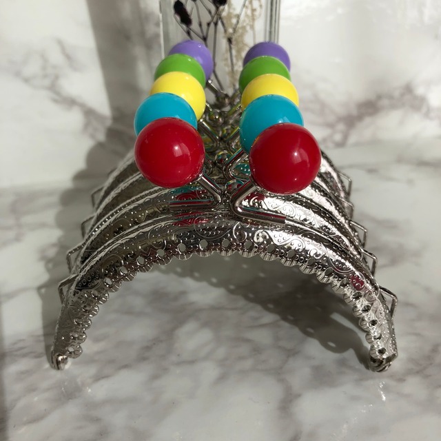 5色展開❤︎ キャンディーカラーの がま口 口金 8.5cm 縫い付け式