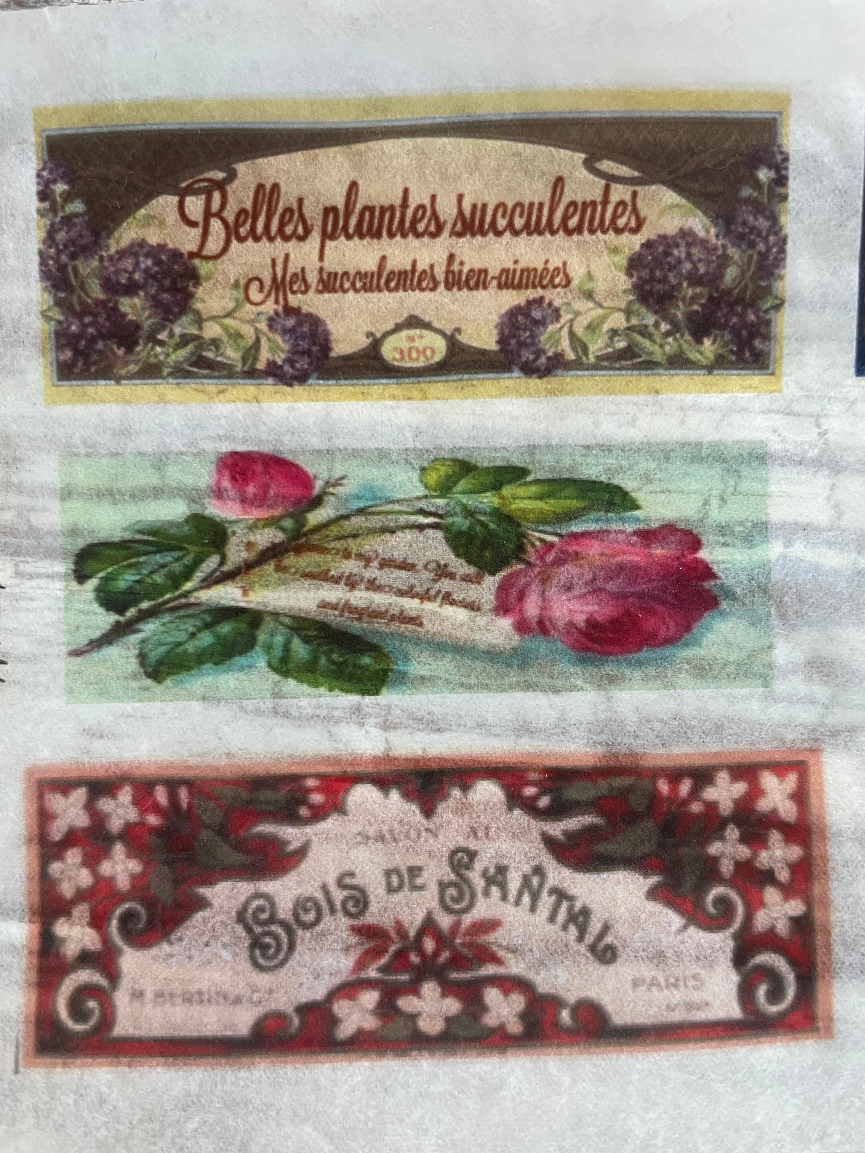 デコパージュラベルNo．5 | LAUGH&PEACE STENCIL