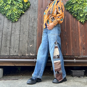 リメイクアフリカンデニムパンツ