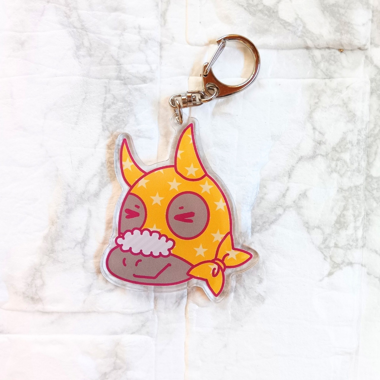 メンコなお馬ちゃんのアクリルキーホルダー