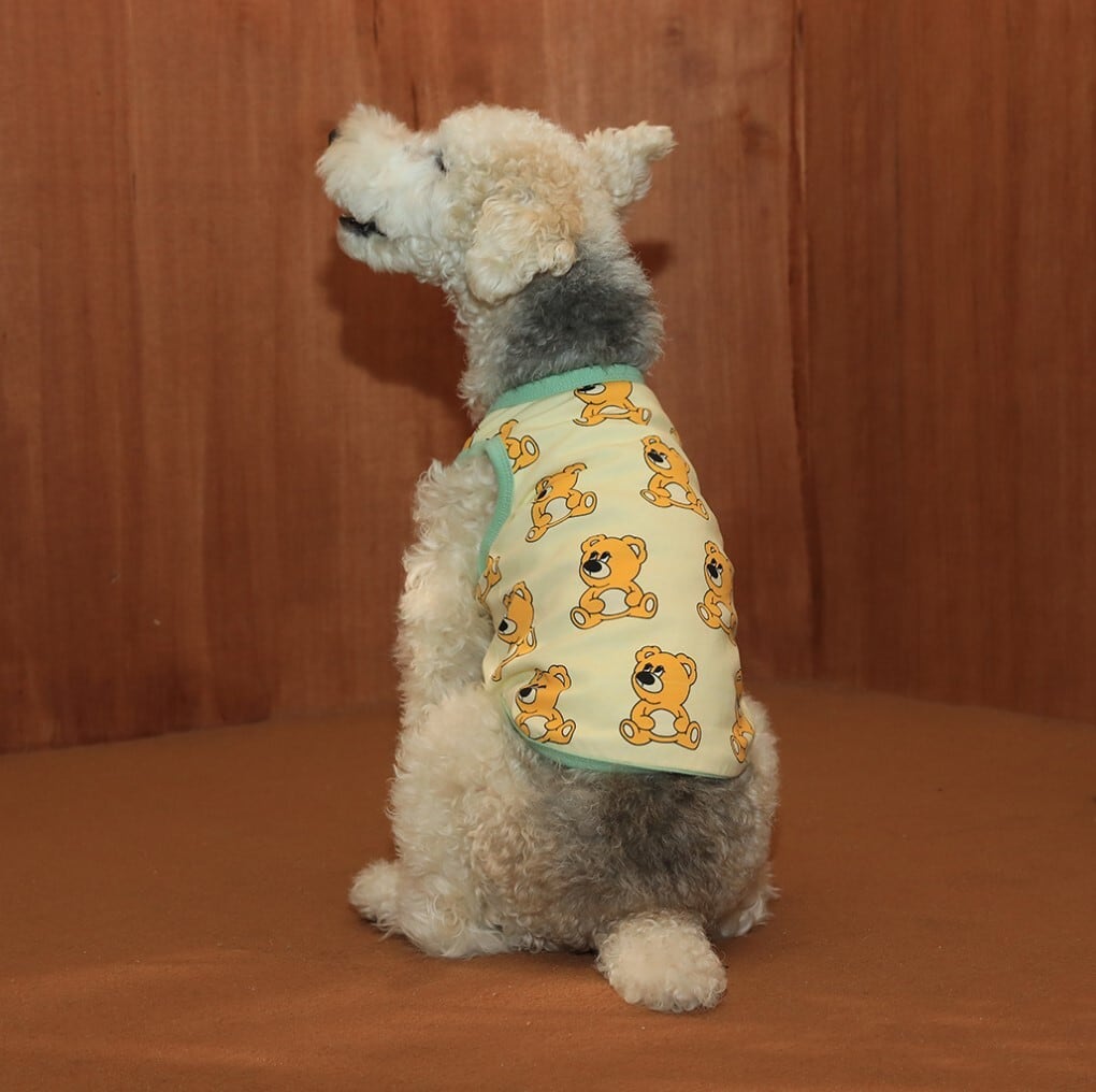5XL/即納【andblank】Joy Bear Sleeveless《Ivory》