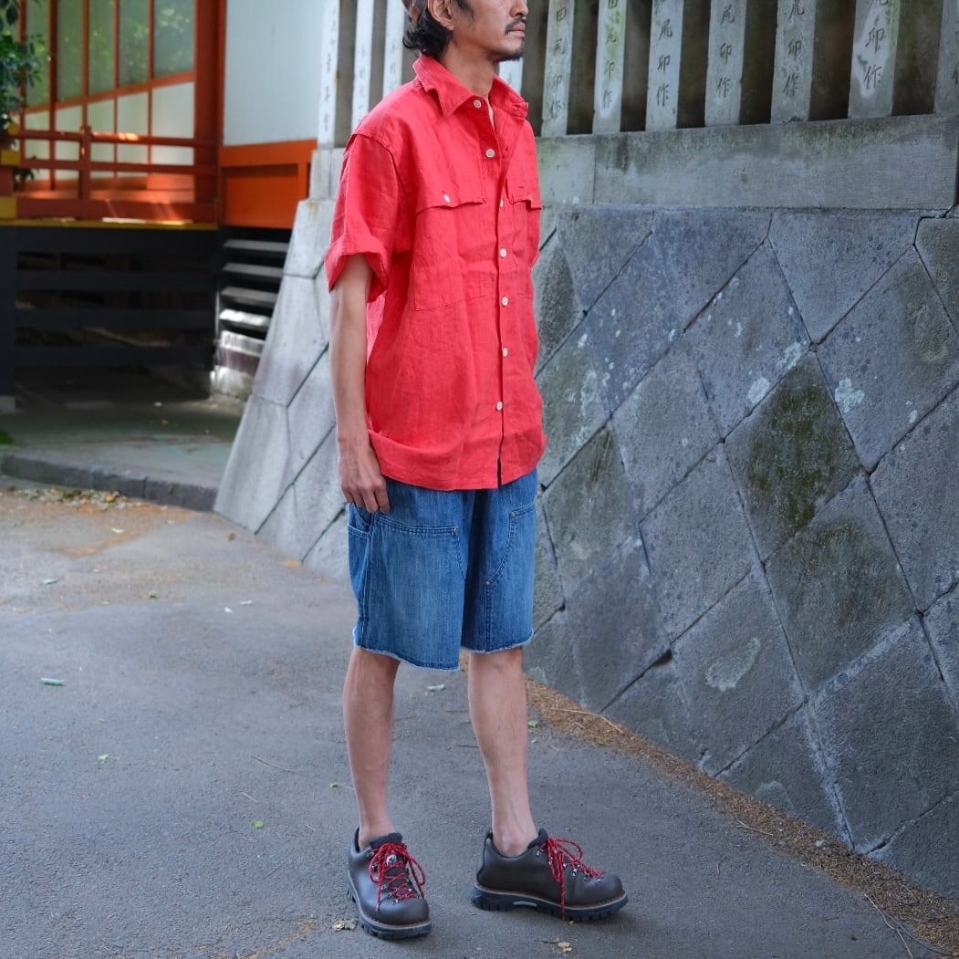 新作　KENNETH FIELD Forest Shorts Denim デニム KENNETH FIELD(ケネスフィールド) /FOREST SHORTS selvage DENIM -USED