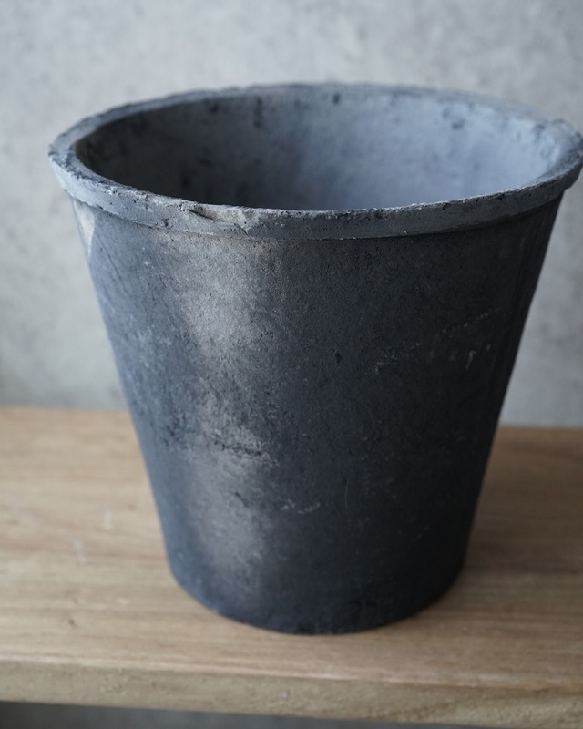 モスポット アザレア　ブラック　φ25cm　【植木鉢】