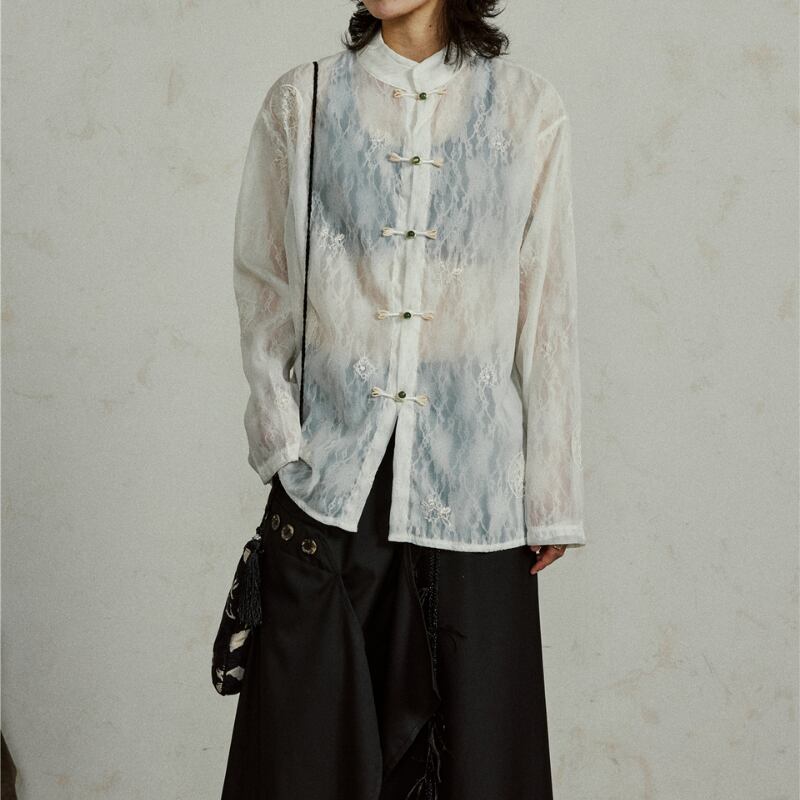 モダンノットボタンシャツ 2color MTO0253