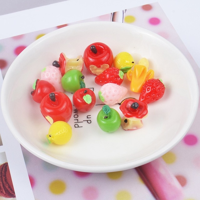 30個立体フルーツ 小物 スイーツデコ 食玩 ミニチュアフード ドールハウスA19