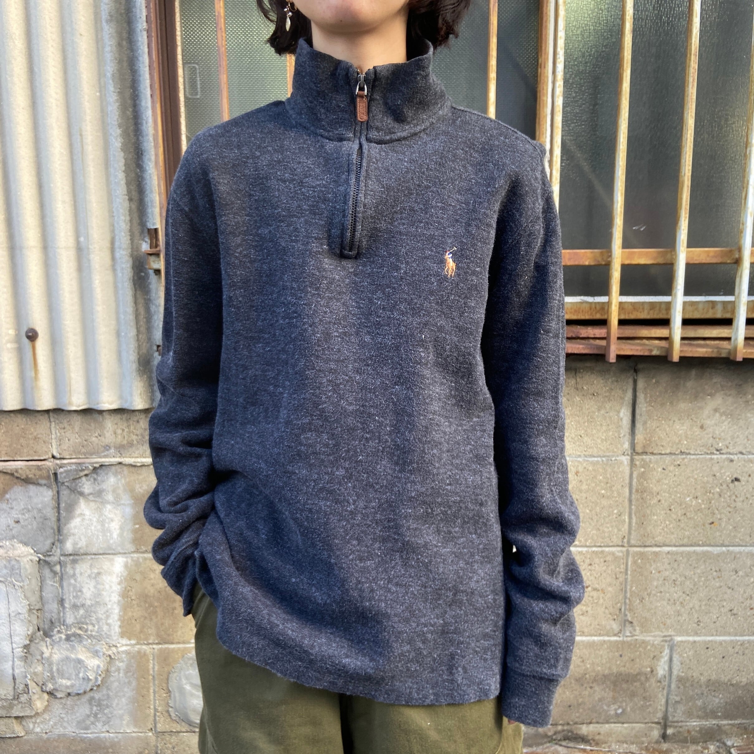 Polo Ralph Lauren ポロ ラルフローレン リブ ハーフジップ スウェット  