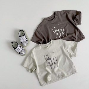 【BABY&KID】夏新作　英字柄半袖tシャツ