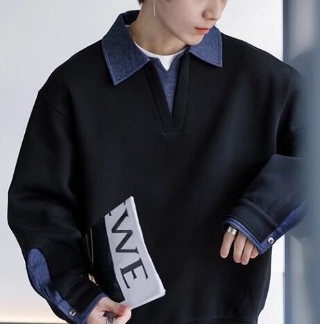 collars tops long sleeves(MT1075)