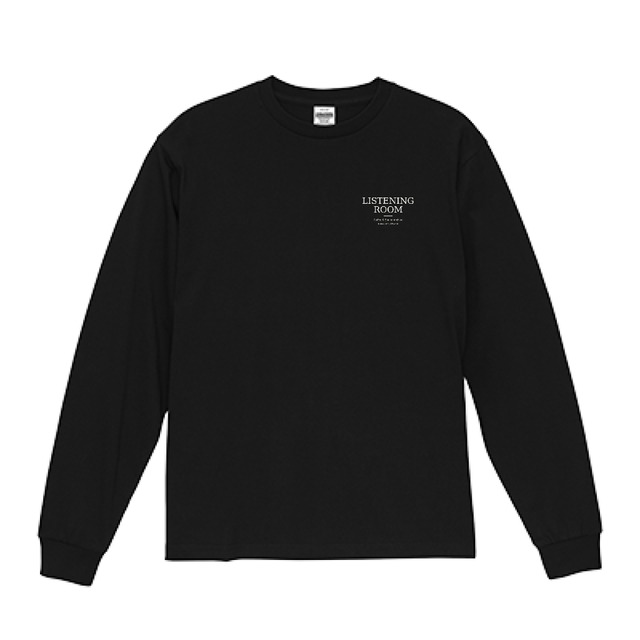 LISTENING ROOM｜6.5oz ファインジャージー ロングスリーブTシャツ ［ブラック］