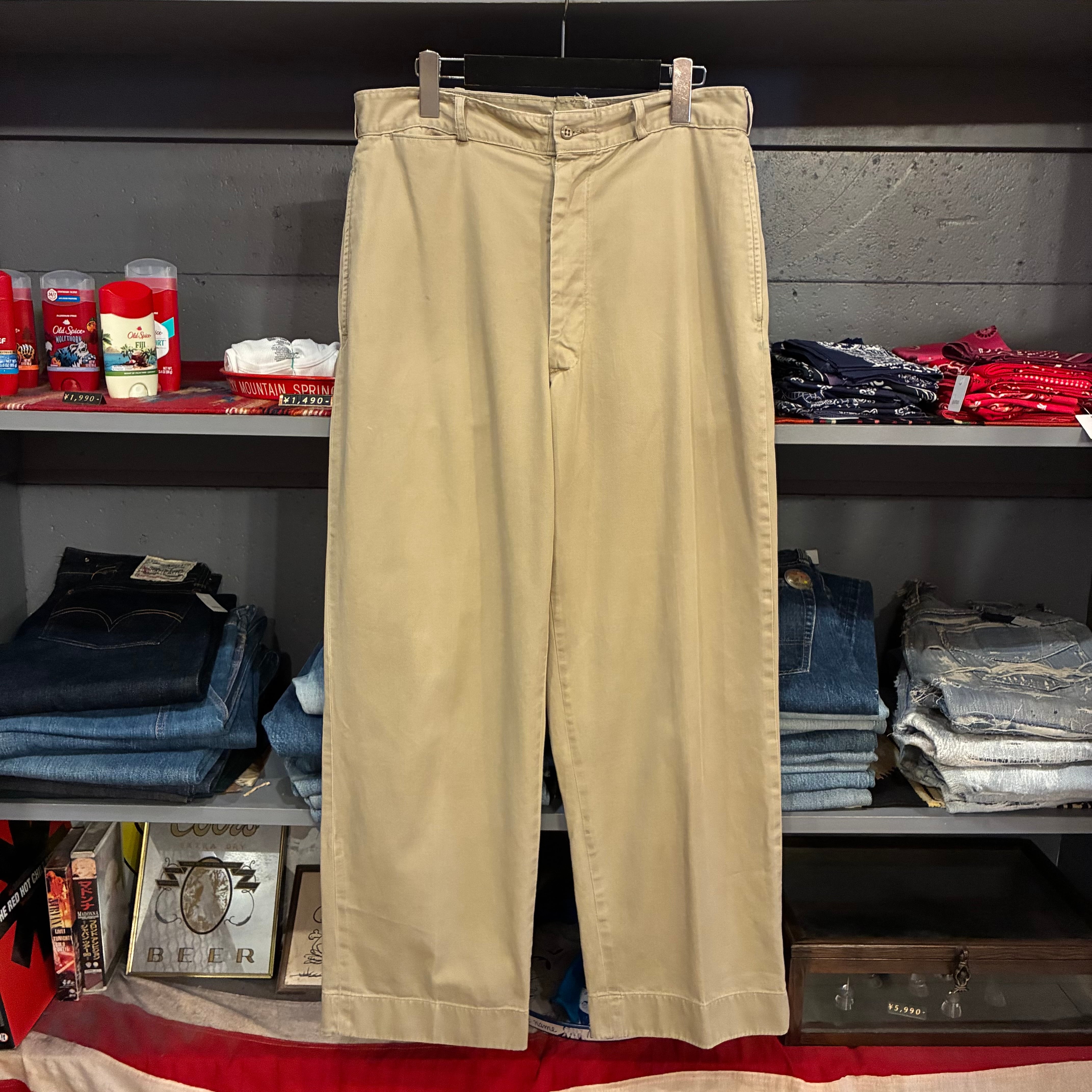 50s Vintage Wool Gabardine Slacks | VOSTOK