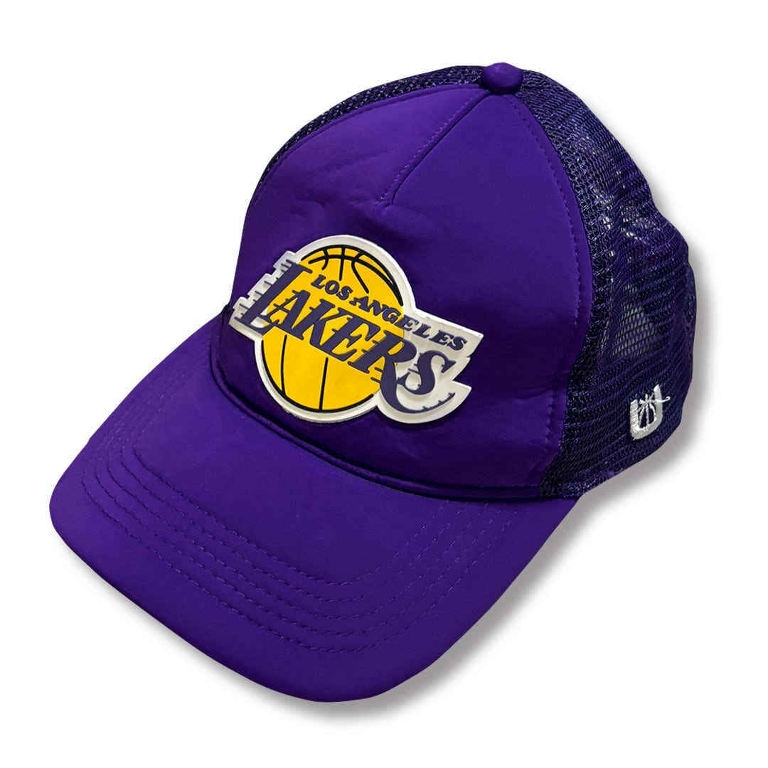 Los Angeles Lakers Logo Rubber Patch Mesh Cap. ULTRA GAME