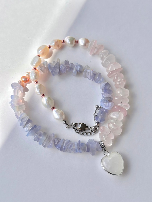bi-color necklace.