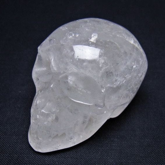 水晶 ドクロ スカル 置物 一点物 145-1803