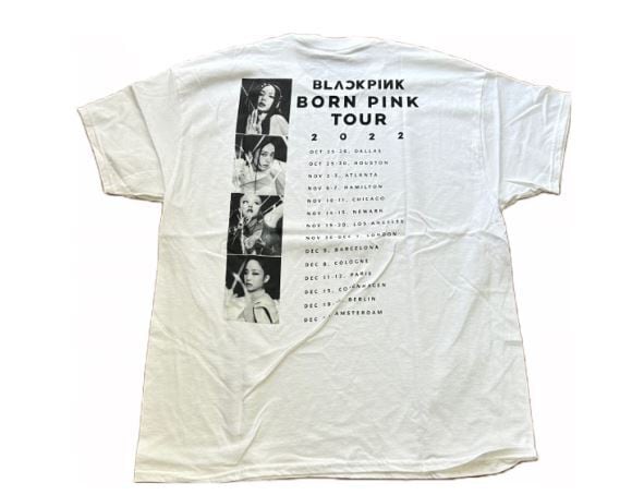 BLACKPINK BORNPINK TOUR-Tシャツ　海外限定　ホワイト