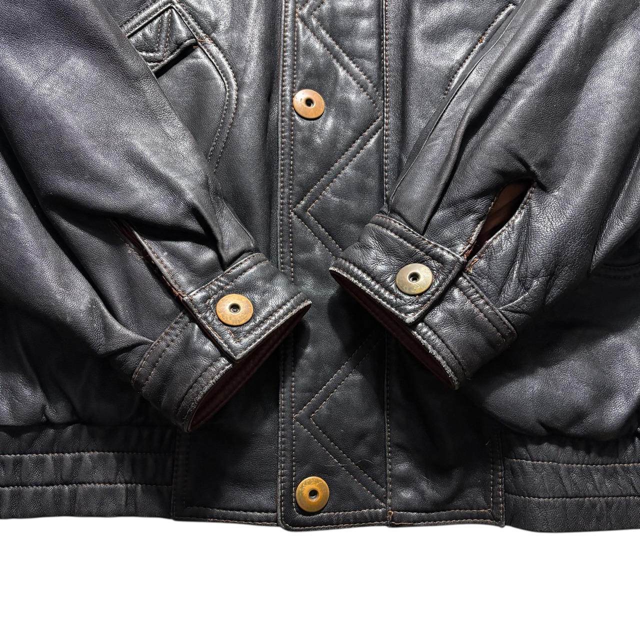 vintage GIANCARLO ROSSI sheep leather blouson