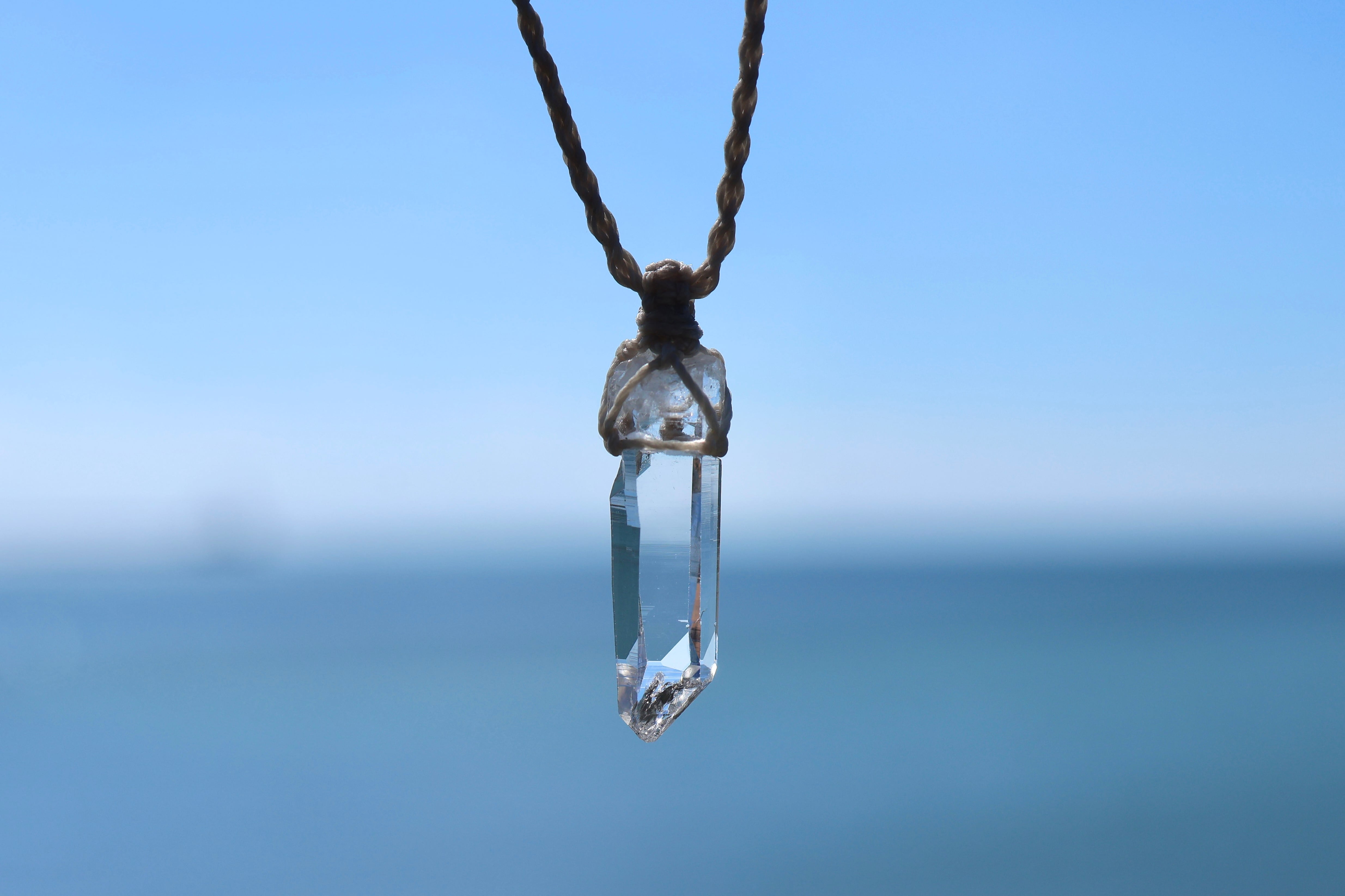 ヒマラヤ水晶ネックレス マニハール産