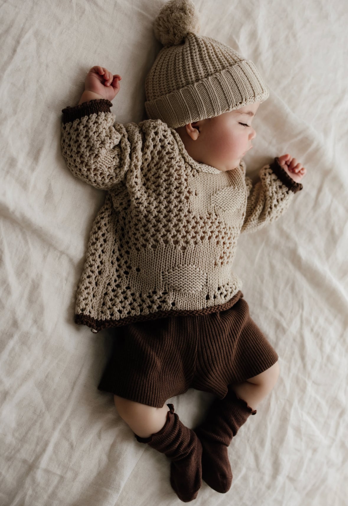 BELLE&SUN】Crochet Pullover - Oat | RIRIBELL