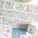 新作予約☆MO1011｜Molinta【水色漫步 / Watercolor Walk】型抜き 銀箔押し マットPETテープ