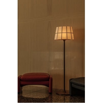 折々フロアスタンド | 木製照明のモアレ