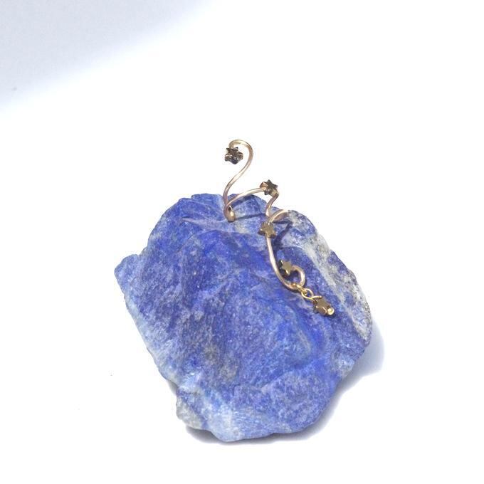 【Sale】一点物✦⋆.·星に願いを ⋆.··五星Wのカシオペアイヤーカフ⋆.·✦星風さんコラボ