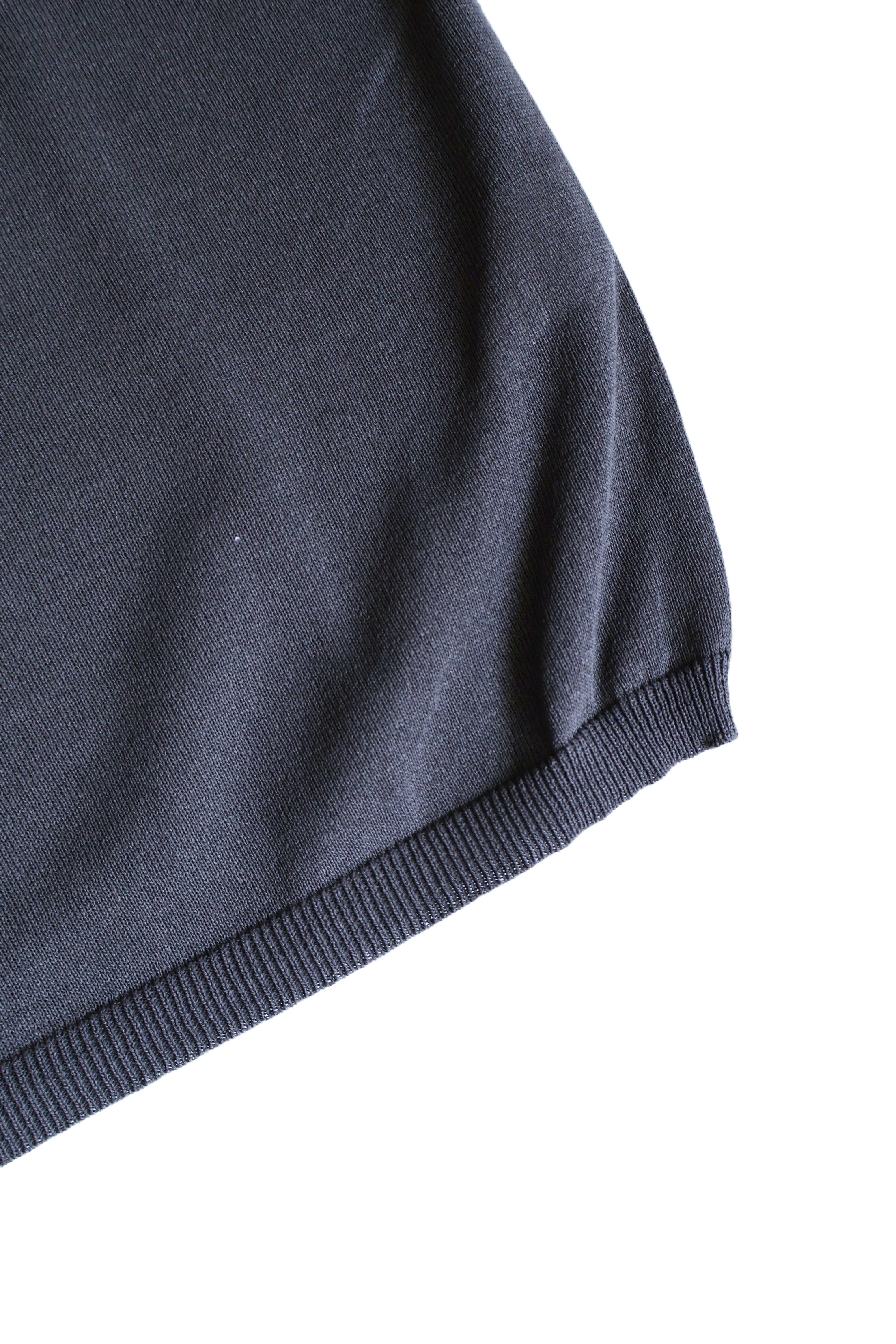 STILL BY HAND 和紙混半袖ニット KN02262 | Lampa