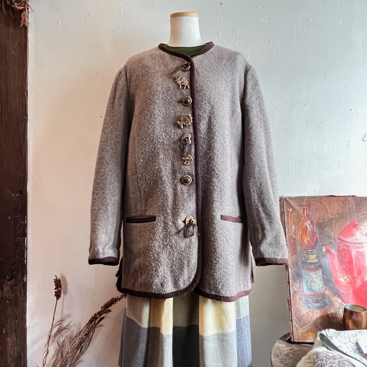 vintage tyrol jacket /ボタンがかわいいチロリアンジャケット