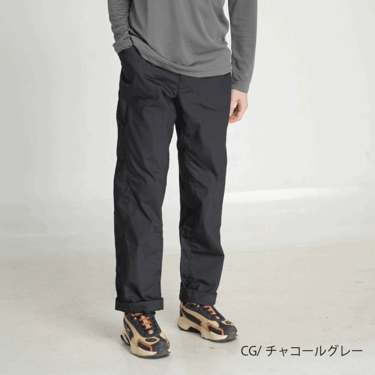 メンズストレッチロングパンツ（グレー）P818PTM01 | Peaks