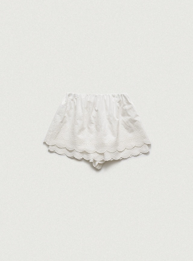 [The Barnnet] Belle Lace Scallop Skirt_White 正規品 韓国ブランド 韓国通販 韓国代行 韓国ファッション ザ バーネット ザバーネット 日本 店舗