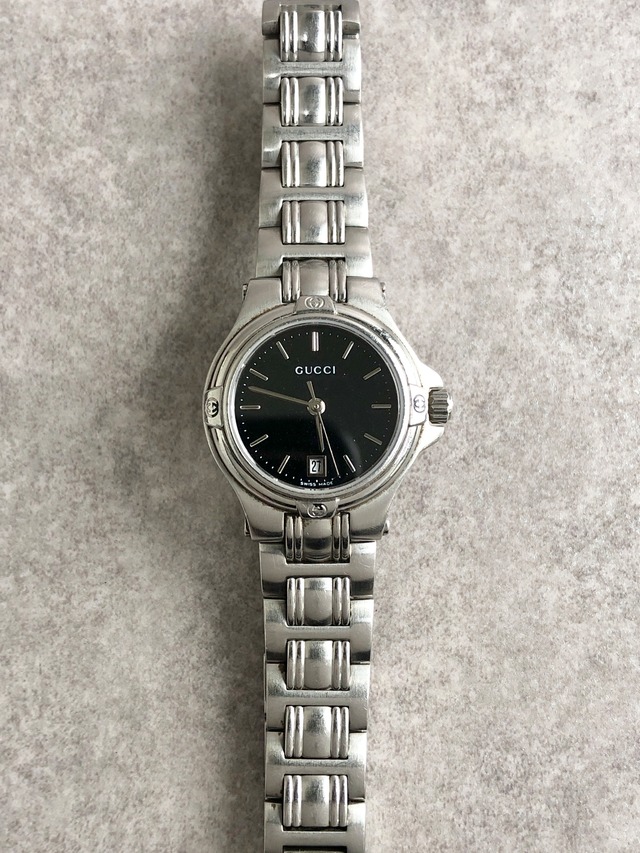 GUCCI グッチ 腕時計 シルバー ステンレススチール 5500M vintage ヴィンテージ オールド fwrvar