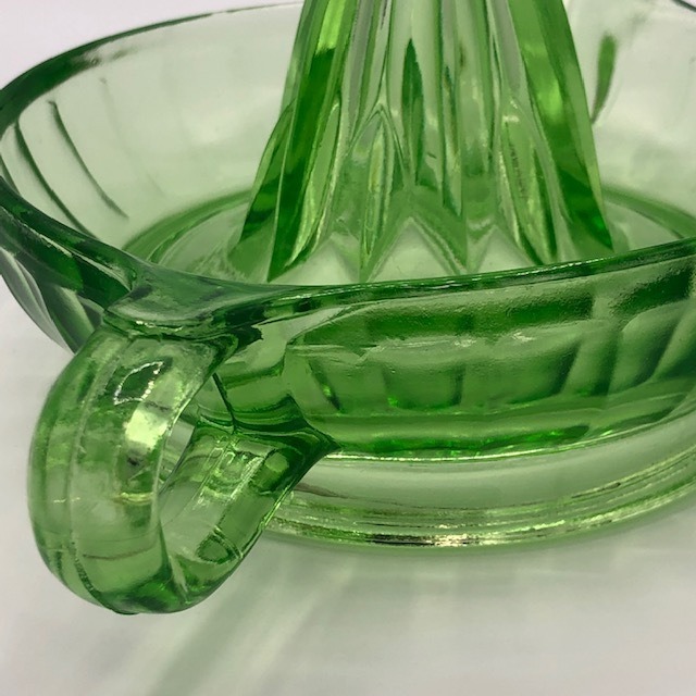 ウランガラス リーマー ディプレッションガラス 絞り器 | アンティーク 