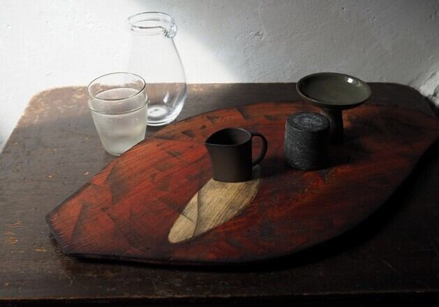 土田和茂　漆5寸皿　２枚セット 土田和茂 漆5寸皿 2枚セット