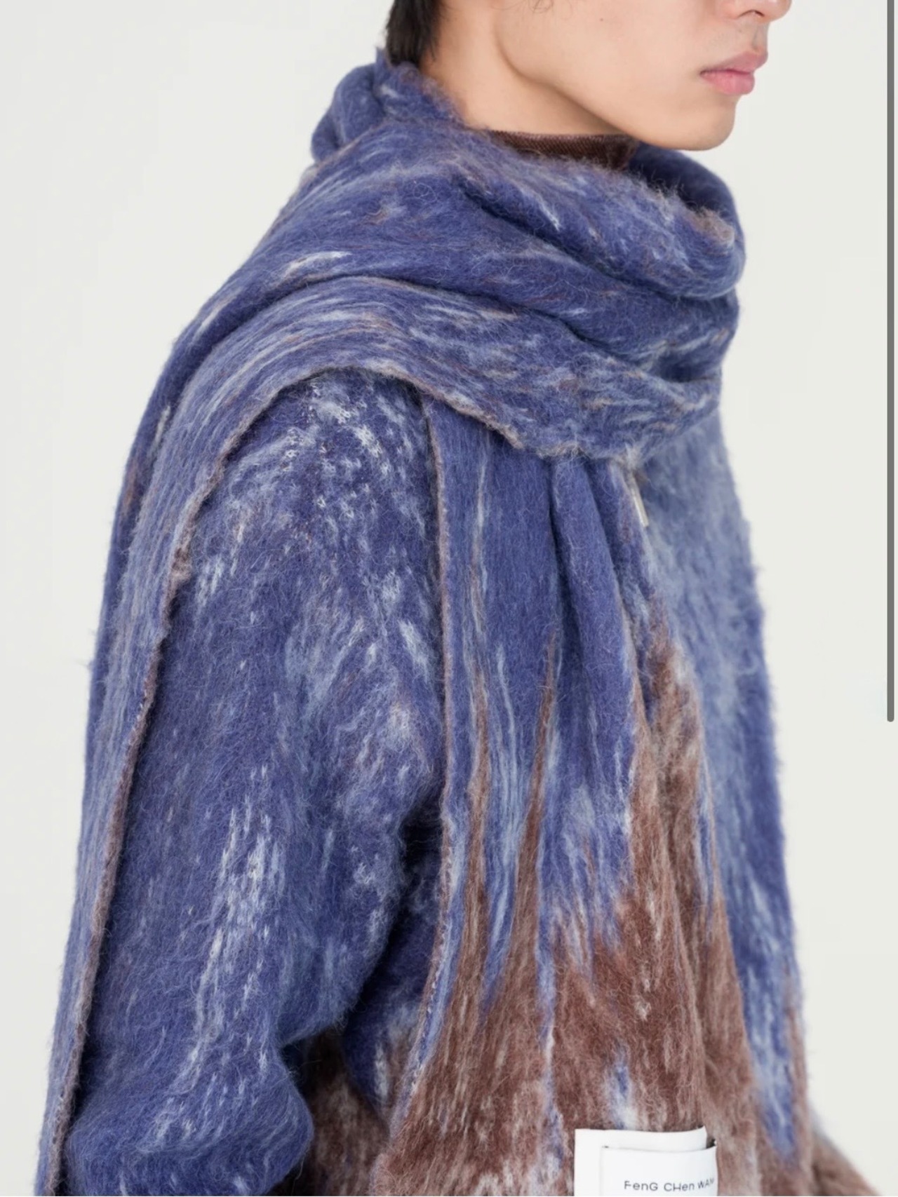 【26AW | WOMEN】Feng Chen Wang フェンチェンワン / マフラー / GRADIENT JACQUARD KNIT SCARF - 9