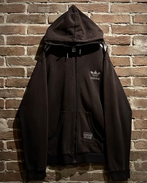 【Caka act3】"adidas" "CHILE62" Good Fade Loose Zip Up Hoodie
