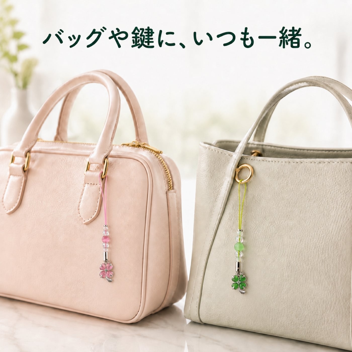 四つ葉のクローバー守 2個セット｜恋愛・健康・財運・希望｜親友と